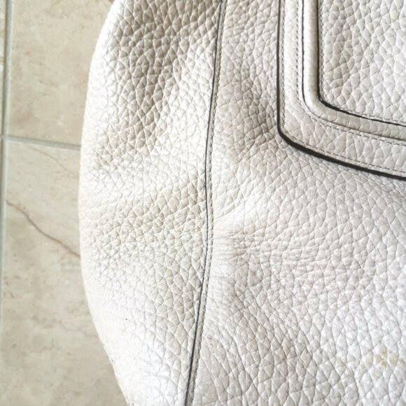 KATE Spade cream beige tote bag purse pebble finish - Picture 5 of 13